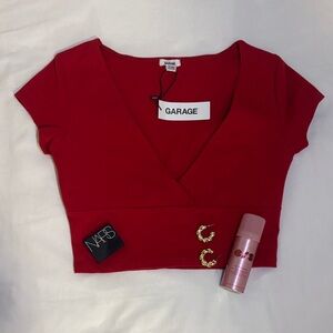 Garage Scarlet Wrap Crop Top